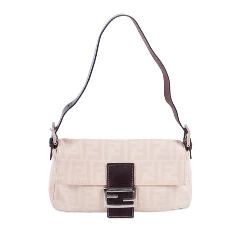 2288-8br001-ku7-048 fendi purse|Baguette leather handbag Fendi Beige in Leather .